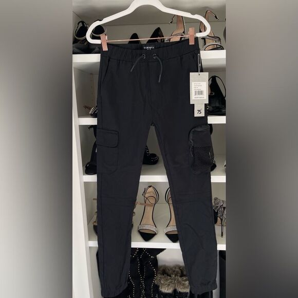 New Seven Souls Boy's Zip Pocket Drawstring Jogger Pants Beige Size 18 - Picture 5 of 14